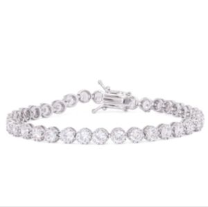 MACY'S Round Cubic Zirconia Line Bracelet